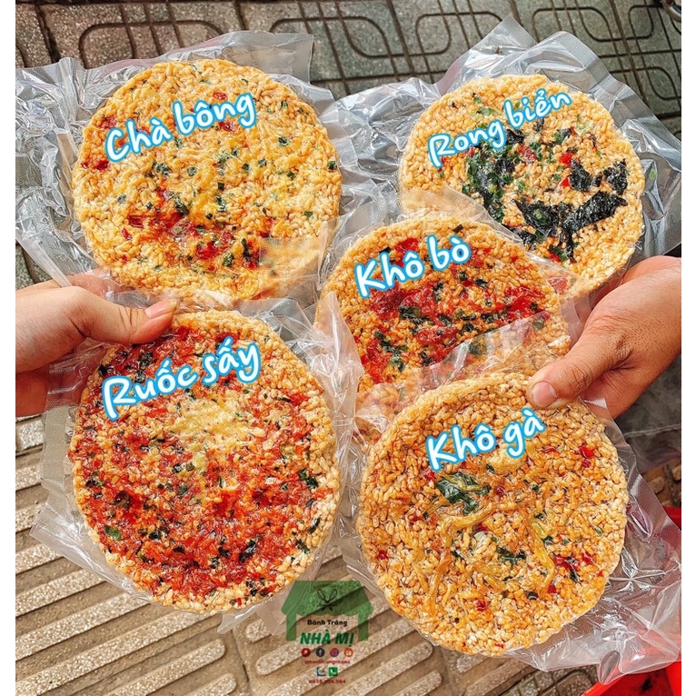 Cơm cháy miếng tròn  full topping