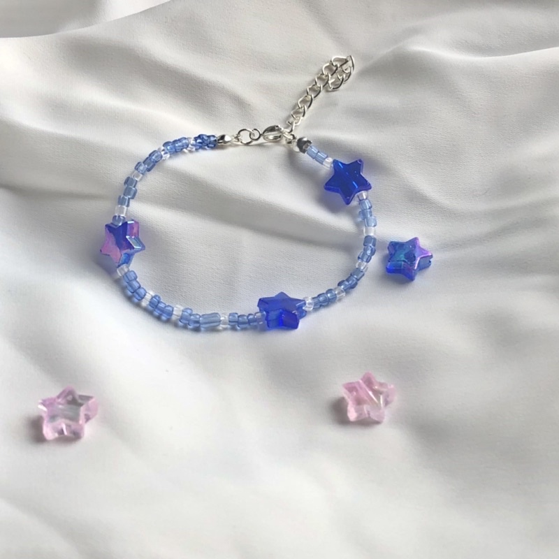 Vòng Tay Hạt Cườm Ngôi Sao Pastel Handmade