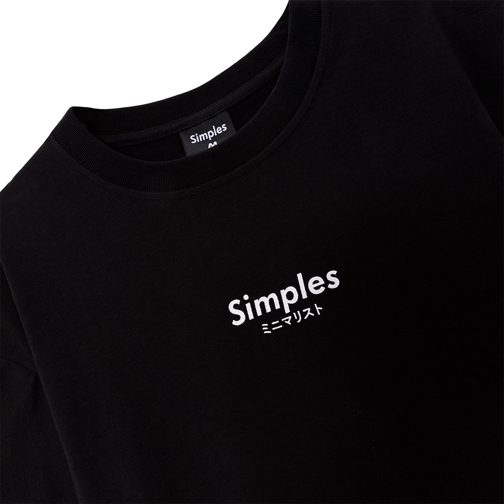 Áo thun Unisex Simples Basic Tee phông trơn nam nữ tay lỡ oversize form rộng
