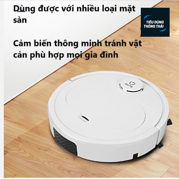 [ Rẻ Vô Địch] Robot Hút Bụi Lau Nhà Thông Minh ES350 PRO Cao Cấp 3 Trong 1, Cảm Biến Chạm, Chống Va Chạm Thông Minh