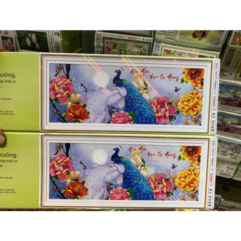 Tranh đính đá GIA HOÀ VẠN SỰ HƯNG  dream valley 1m15*48cm- D9351( chưa đính)