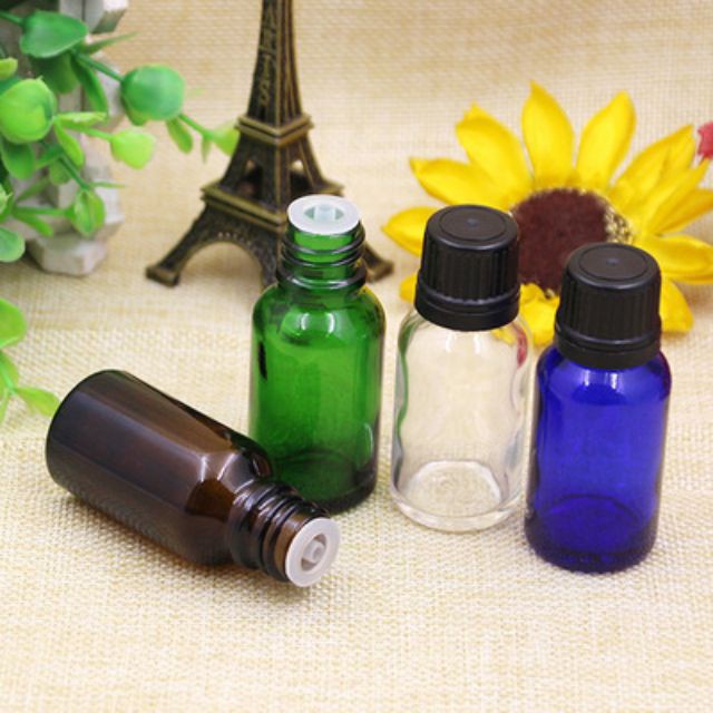 Lọ Chiết Serum ❤ RẺ VÔ ĐỊCH ❤ [5ml,10ml] Lọ đựng tinh dầu thủy tinh nắp đen nhỏ giọt , phụ kiện du lịch