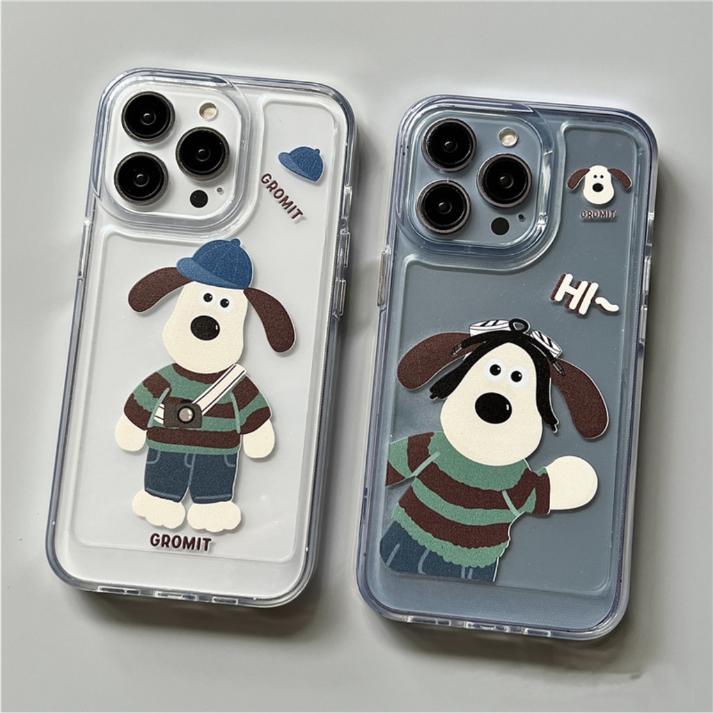 Ốp lưng trong suốt space gromit cute cực dành cho nhiều dòng máy của iphone/samsung/oppo/realme/xiaomi/vivo