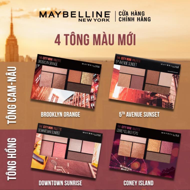 Bảng Phấn Mắt Maybelline New York 6 Màu The City Mini Palette 6.1g ZKM