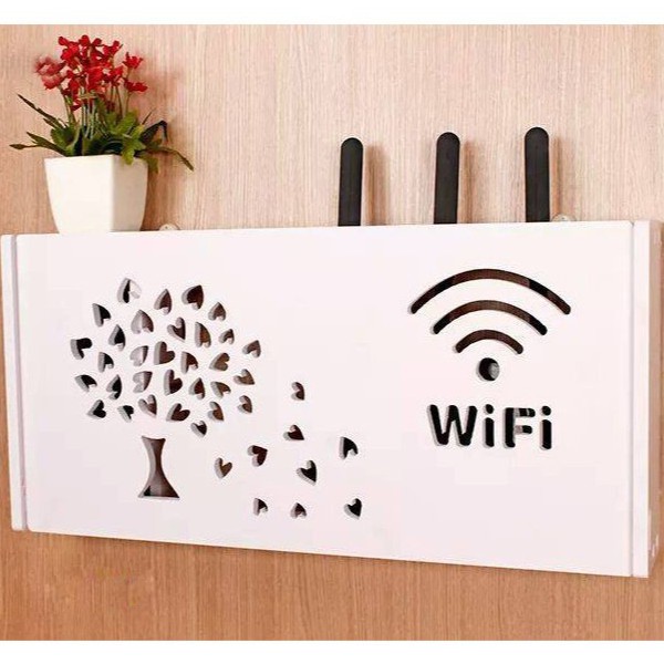 Kệ để model wifi hình cây lá trái tim