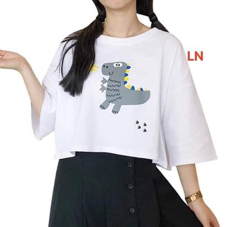 [FREESHIP ĐƠN TỪ 50K] Áo croptop khủng long thổi lửa LNG0321
