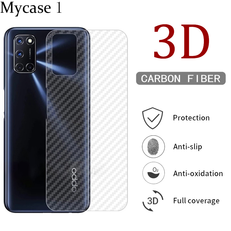Dán Lưng Điện Thoại Cacbon Chống Vân Tay Cho OPPO A96 A77 A77s A76 A74 A57 A54 A94 A73 A93 A53 A32 A52 A92 A16 A16s A15 A12 A31 A5 A9 2020 A3S A5S 5G 4G 2022