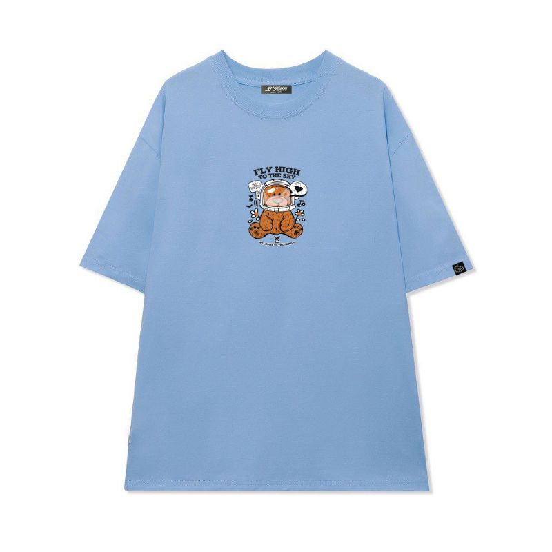 Áo thun Có sizeFull màu unisex tay lỡ gấu Fly High