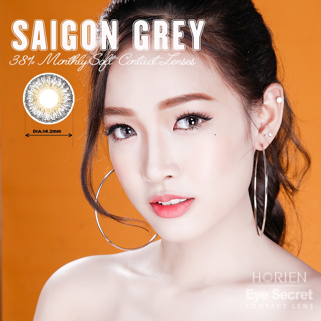 Kính áp tròng màu dùng 1 tháng Eye Secret Contact Lens - SAIGON GREY