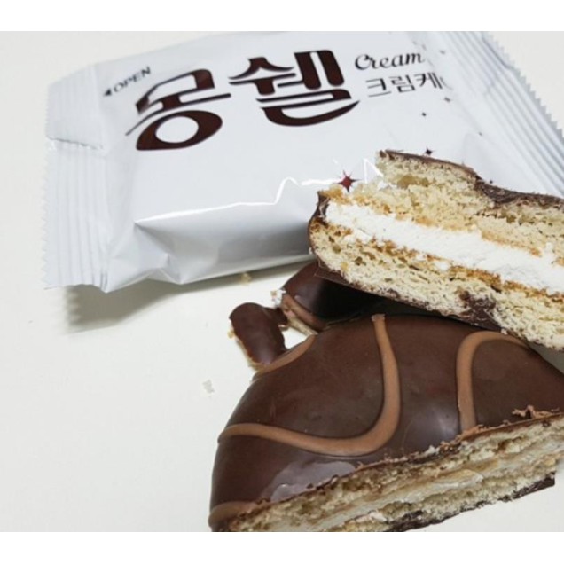 Bánh Mongswell Nhân Kem Lotte Hộp 192 Gram - Nhập Khẩu Hàn Quốc
