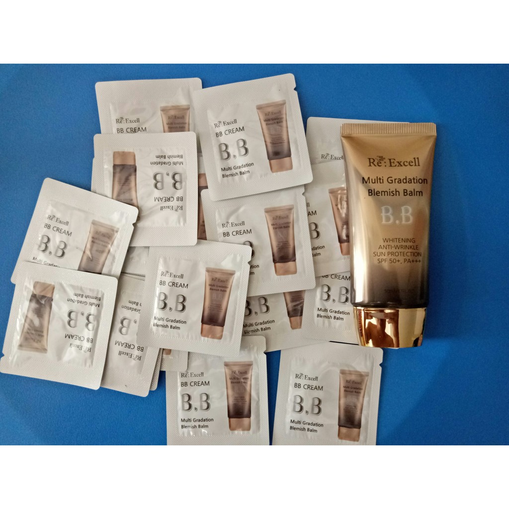 Gói Kem nền Bbcream Re:Excell Multi Gradation Blemish Balm R&B chống nắng, che khuyết điểm và làm kem lót | BigBuy360 - bigbuy360.vn