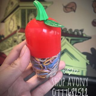 🌶️ Thun cột tóc cho bé hình trái ớt - Ớt thun