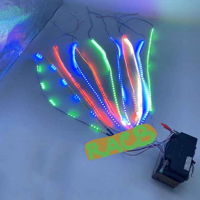 DÂY LED CHẠY ĐUỔI 7 MÀU 100cm