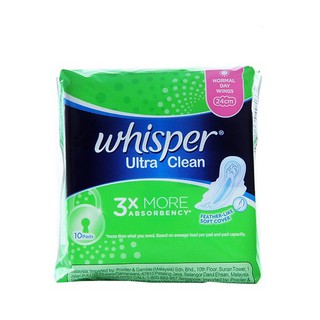 Băng vệ sinh Có Cánh Siêu Sạch hiệu Whisper gói 10 miếng