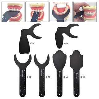 [Hàng mới về] Set 6 tấm phông nền có thang đo dùng chụp ảnh/điều chỉnh răng màu đen