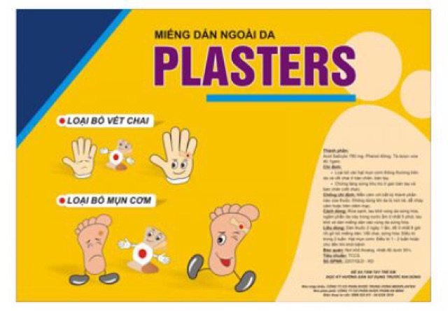 Miếng dán mụn cóc,mụn cơm,mắt cá plaster túi 4 miếng | BigBuy360 - bigbuy360.vn