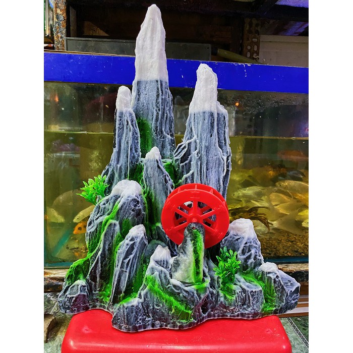 TIỂU CẢNH TRANG TRÍ HỒ CÁ NON BỘ 31x15x37cm