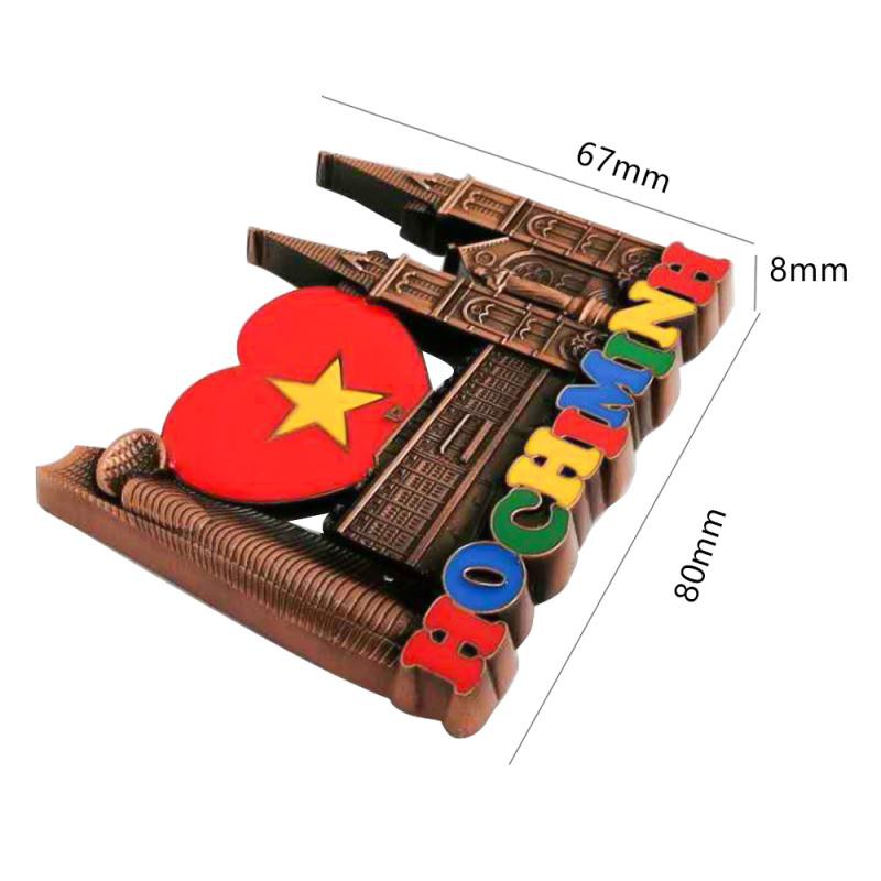Metal Fridge Magnet  Nam châm hít tủ lạnh Hồ Chí Minh màu đồng | BigBuy360 - bigbuy360.vn