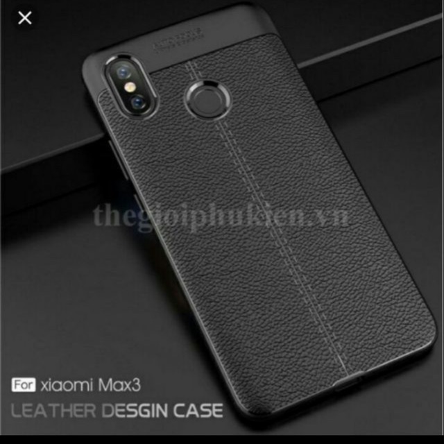 Ốp lưng da cao cấp Auto focus cho xiaomi mi max 3