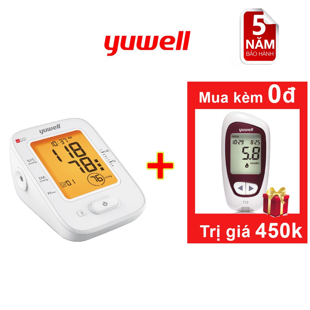 Mua Máy đo huyết áp Yuwell 620B [[Tặng máy đo đường huyết yuwell Accusure 710]]