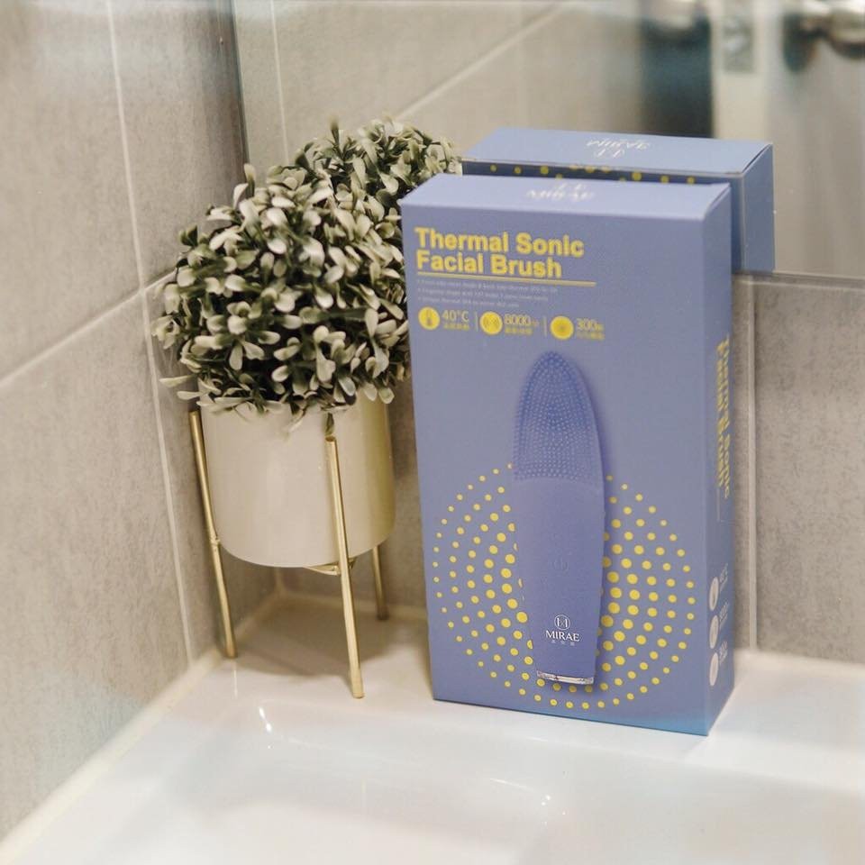 Máy Rửa Mặt MIRAE Chính Hãng Bảo Hành 1 Năm MIRAE THERMAL SONIC FACIAL BRUSH Làm sạch sâu, nhiều chế độ rung