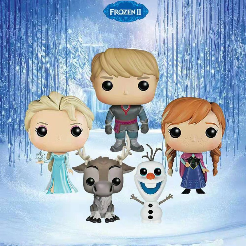 Mô Hình Nhân Vật Elsa Và Anna Trong Phim Hoạt Hình Frozen 2 Cao 10cm