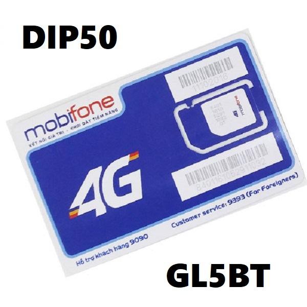 [CHỈ VỚI 50K DATA THẢ GA] [1 tỷ GB] SIM 4G Mobifone Không giới hạn dung lượng Gói DIP50 VÀ BL5GT