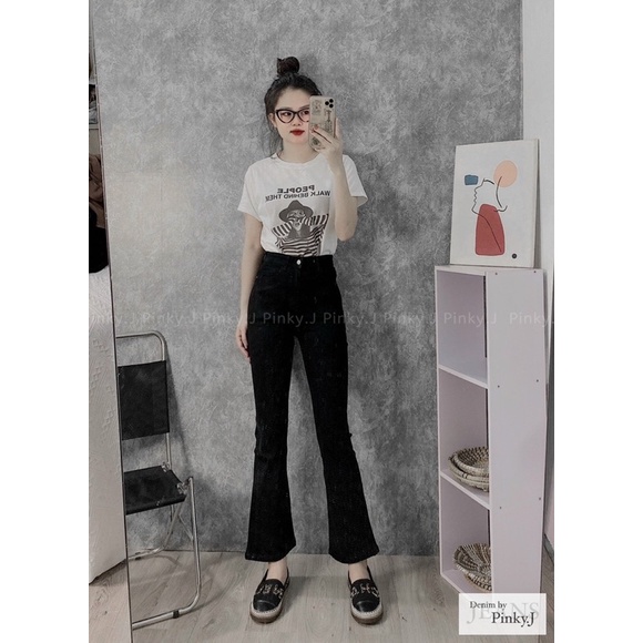 Quần bò ống loe