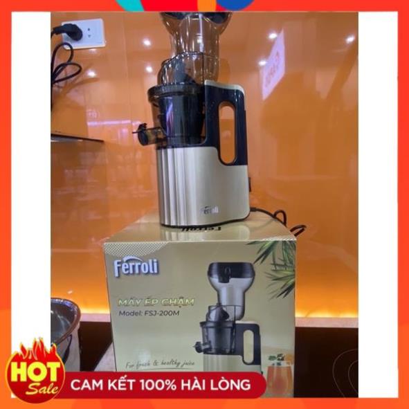 Máy ép chậm Ferroli FSJ-200M, CS 200W máy ép trái cây rau củ quả, ép cần tây, hàng chính hãng bảo hành 12 tháng -NM