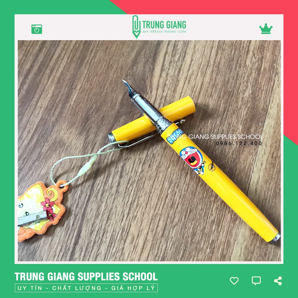 Bút Máy Học Sinh - Bút Luyện Chữ Đẹp Hình Doraemon Đẹp Mắt