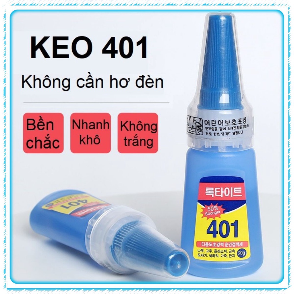 Keo dán móng đính đá 401  dán nail giả