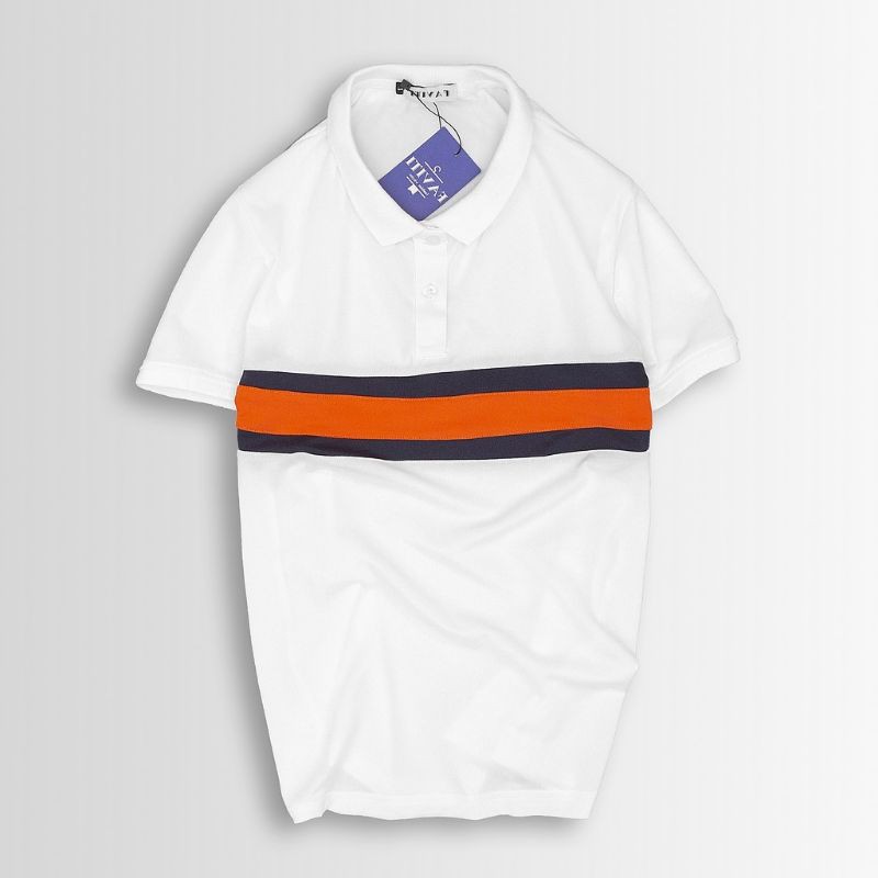 Áo phông nam có cổ đẹp tay ngắn mẫu Polo kẻ ngang mới AT128 | BigBuy360 - bigbuy360.vn