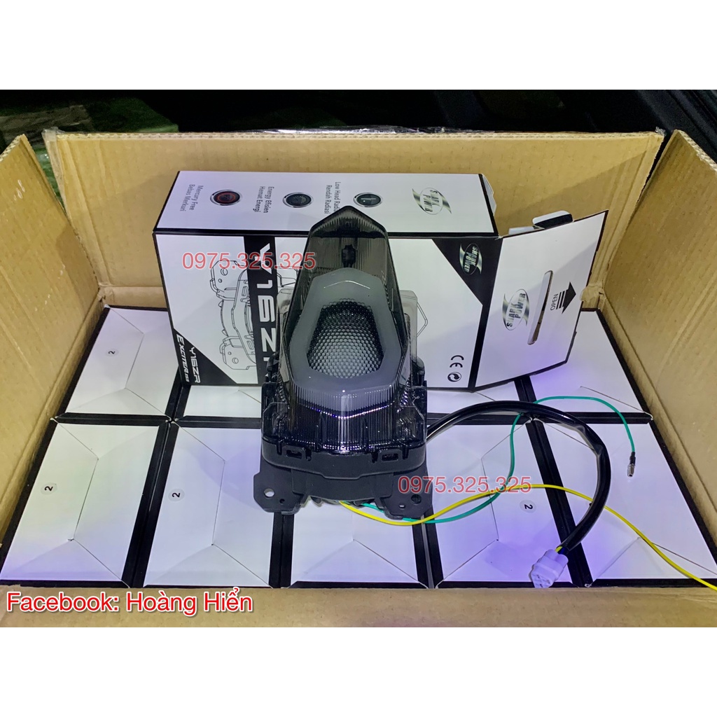 Đèn hậu audi Ex155 tích hợp xinhan - stop exciter 155 Y16zr y16 mx king sniperr 160 - của shark power do Seido phân phối
