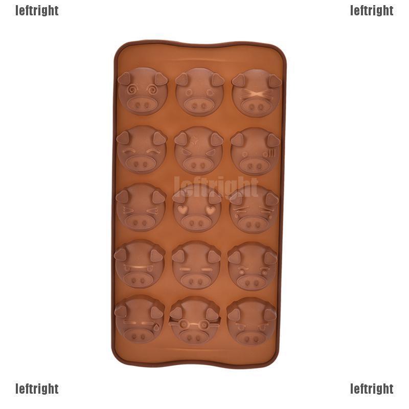 1 Khuôn Làm Bánh &amp; Socola Hình Heo Con Bằng Silicone DIY