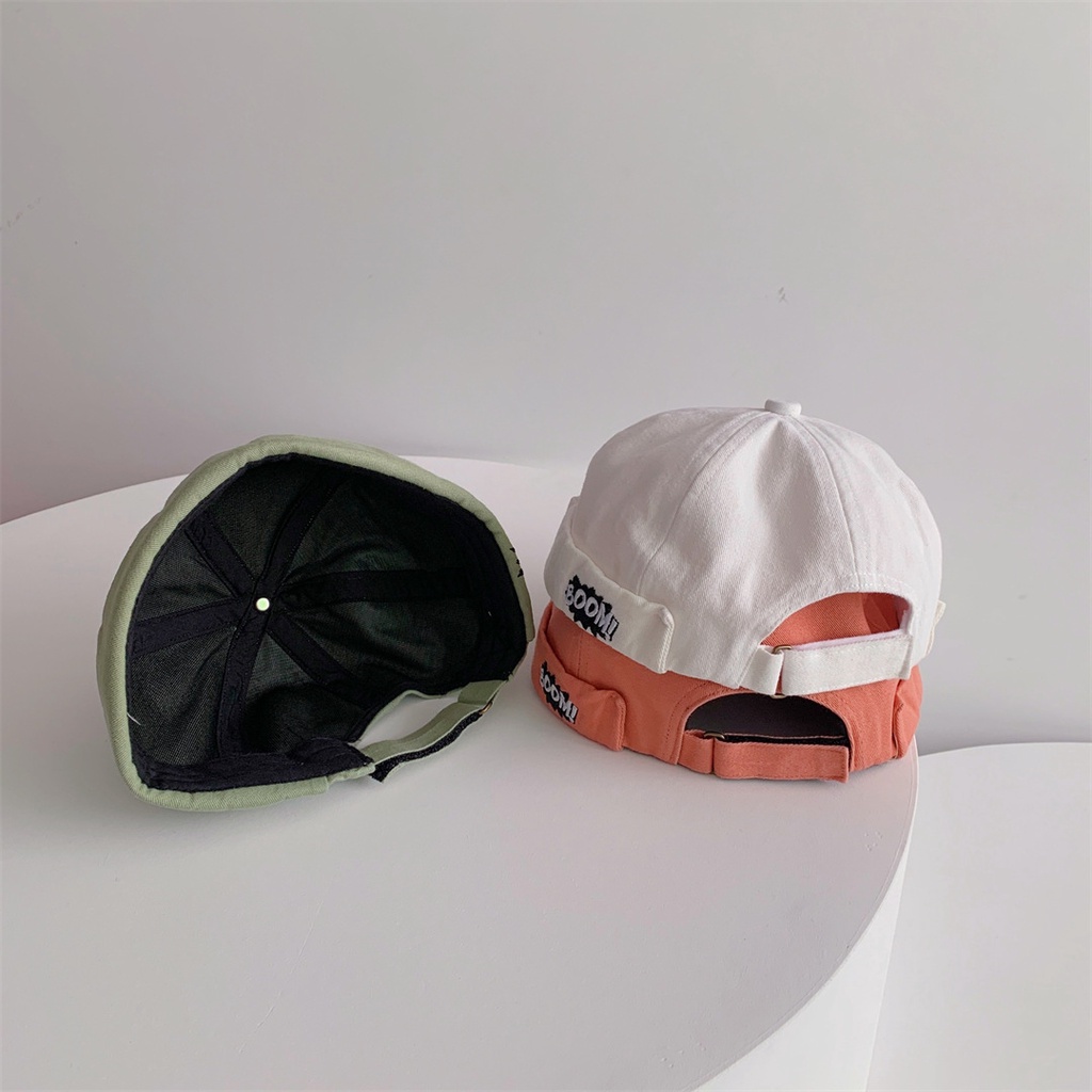 Mũ Beanie Họa Tiết Thêu Chữ Phong Cách Hip hop Hàn Quốc Cho Trẻ Em