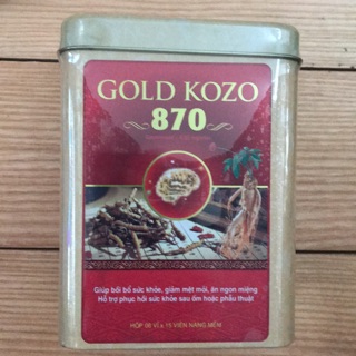 Sâm bổ gold kozo 870 – bồi bổ sức khỏe, giảm mệt mỏi, giúp ăn ngon miệng