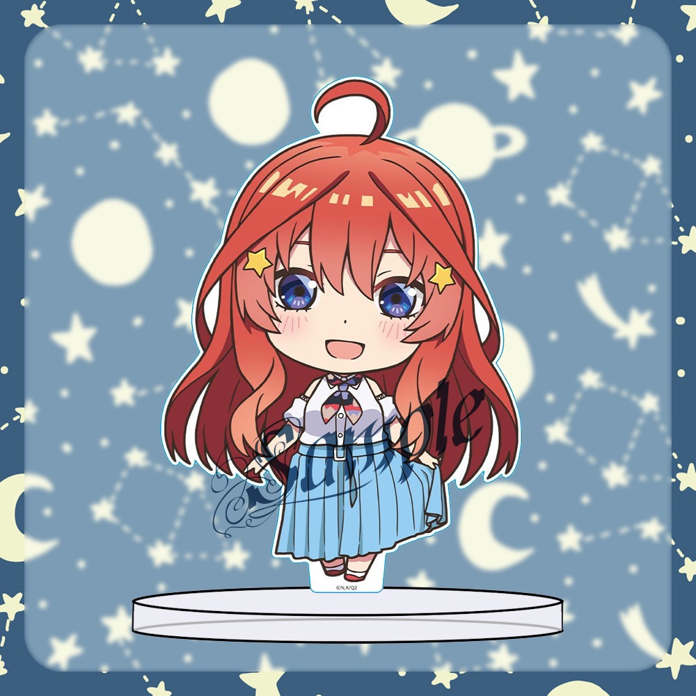 ( MINI ) Mô hình Standee Gotoubun no Hanayome Nhà có năm nàng dâu anime chibi mica trưng bày