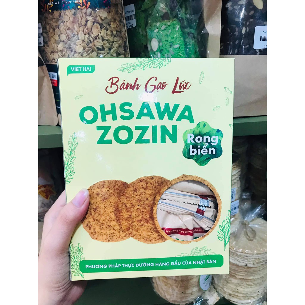 Bánh dành cho bệnh nhân tiểu đường, ăn kiêng gạo lứt rong biển Ohsawa zozin