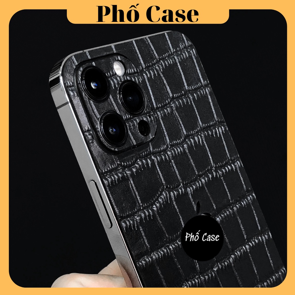 Miếng Dán Lưng Da Vân Cá Sấu To Iphone 13promax 13pro 13 12promax 12pro 12 11promax 11pro 11 xsmax xs x xr