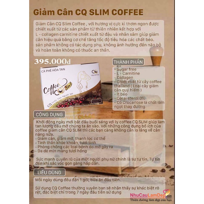 Cà Phê Giảm Cân CQ Slim Coffee