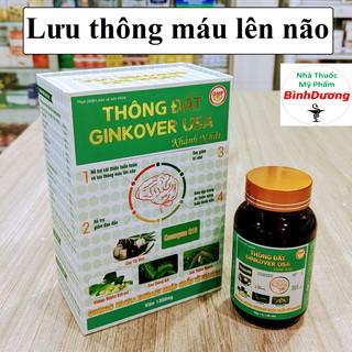 Thông Đất Ginkover USA - Lưu Thông Máu Lên Não, Giảm Đau Đầu, Chóng Mặt, Giúp Ngủ Ngon [CHÍNH HÃNG] - FreeShip