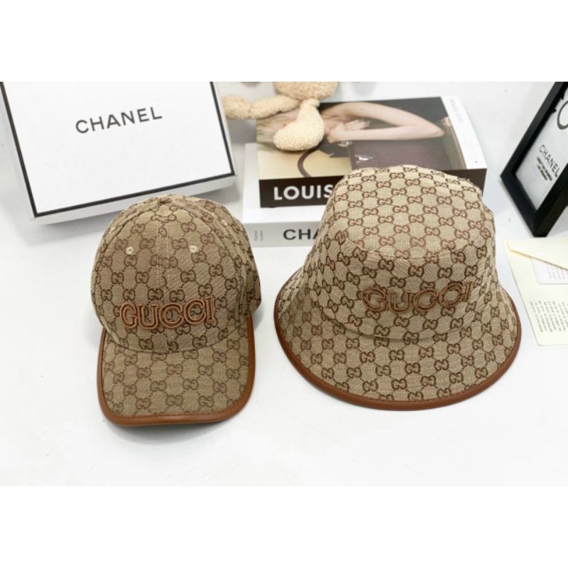 NÓN CẶP GUCCI NÂU SIÊU ĐẸP