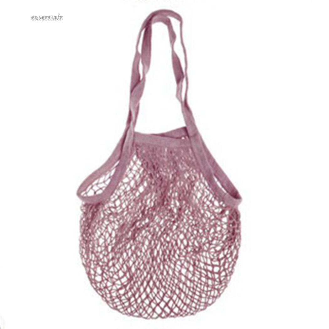 Fashion Travel Reusable Turtle Bags String Shopping Handbag Large Mesh Net