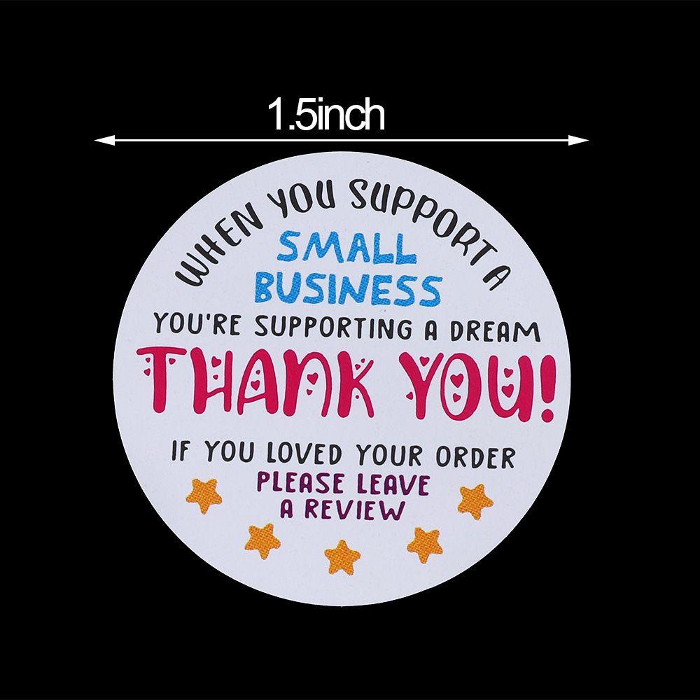 Cuộn 500 Nhãn Dán 1.5inch In Chữ Thank You Dùng Để Trang Trí Quà Tặng