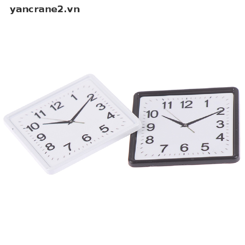 Đồng Hồ Treo Tường Bằng Nhựa Tỉ Lệ 1: 12 Trang Trí Nhà Búp Bê