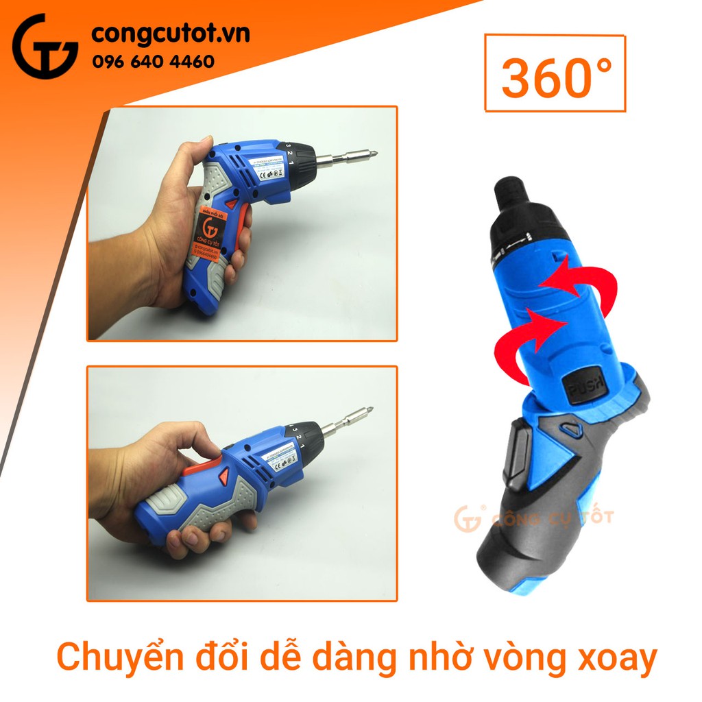 Máy vặn vít pin 4V C-MART W0024