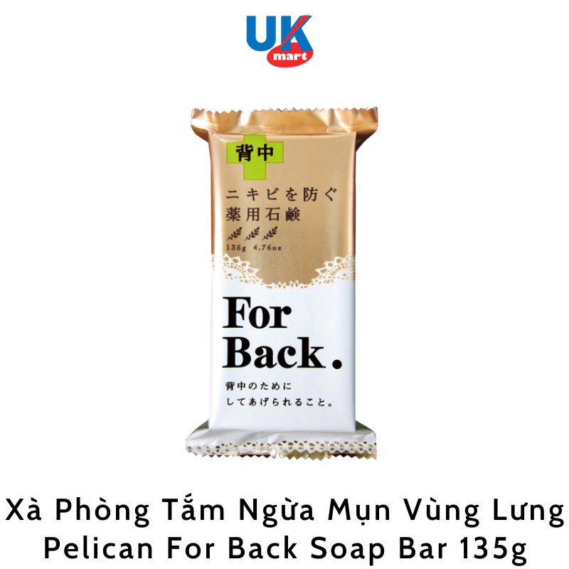 Xà Phòng Tắm Ngừa Mụn Lưng Pelican For Back Soap Bar 135g