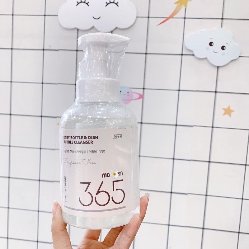 NƯỚC RỬA BÌNH HỮU CƠ MOYUUM 365 tạo bọt Hàn Quốc