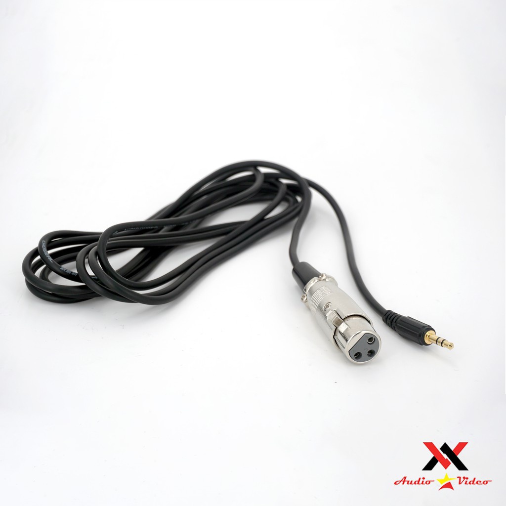Dây XLR - 3.5 Chuyên Dụng Cho Mic Thu Âm Và Mọi Loại Mixer, Sound Card Lọc Nhiễu Tốt Dài 2.5m