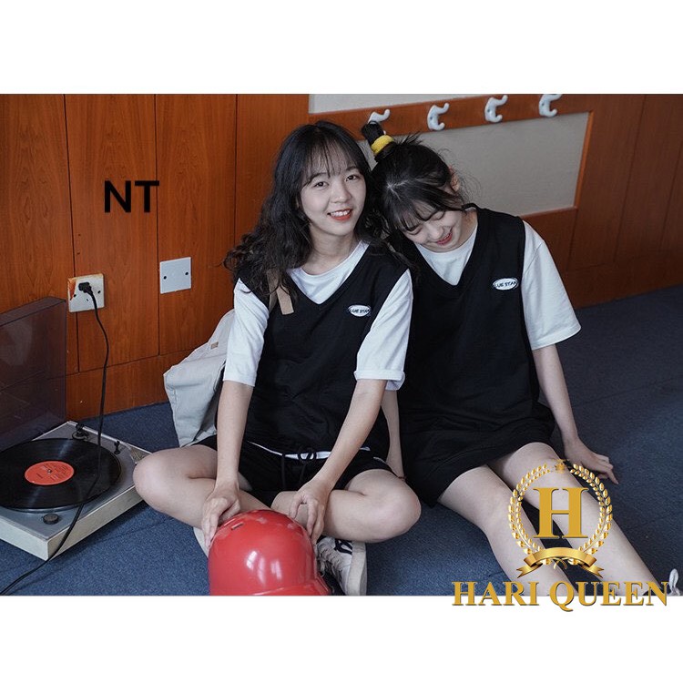 Sét 3 món đôi bạn thân NTA0620, áo kiểu nữ, áo thun nam nữ, quần khaki